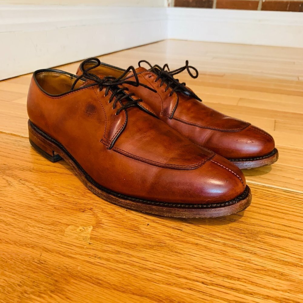 Allen Edmonds Mens Delray Oxford Leather Dress Shoes Size 7.5 D